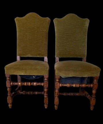 Chaise (2) - Bois, Textile, Antiquités & Art
