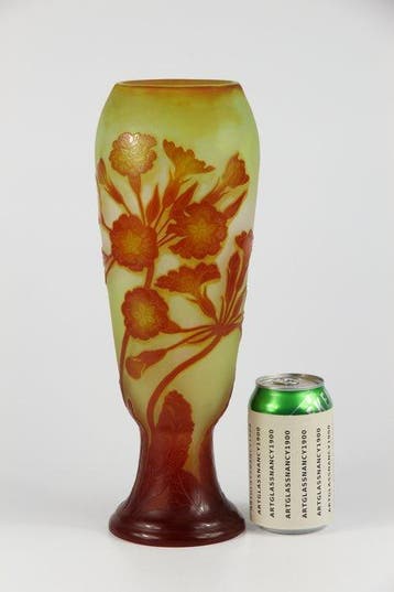 Emile Gallé - Vase - Verre, Antiquités & Art