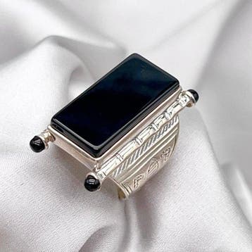 Sans prix de réserve - Bague Argent Onyx - Nouveau, Bijoux, Sacs & Beauté, Bagues