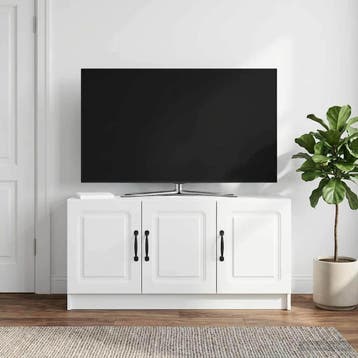 vidaXL TV Kast Wit 99 x 34,5 x 47 cm Bewerkt hout, Verzenden, Nieuw