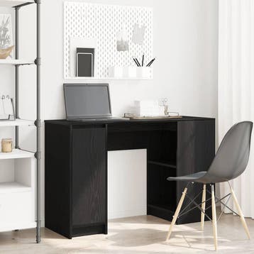 vidaXL Bureau 120x42x76 cm spaanplaat zwart eikenkleurig, Verzenden