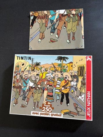 Tintin - 2 PUZZLES Collectie TINTIN - In Amerika 1000
