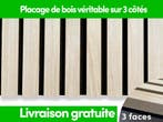 Panneaux muraux acoustiques 3 faces - chêne blanc, Verzenden