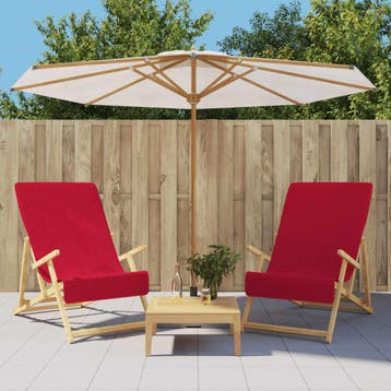 vidaXL Strandhanddoeken 2 st 400 g/m² 60x135 cm stof, Huis en Inrichting, Verzenden, Nieuw