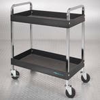 Datona Gereedschapstrolley met 2 opbergvakken - zwart -, Ophalen of Verzenden