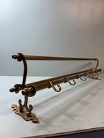 Kapstok - Authentieke Elegante Vintage Messing Treinkapstok:, Antiek en Kunst