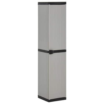 vidaXL Tuinkast met 3 schappen 34x40x168 cm grijs en zwart, Huis en Inrichting, Verzenden, Nieuw