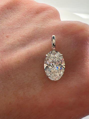 Zonder minimumprijs - Hanger - 14 karaat Witgoud - 1.52ct., Handtassen en Accessoires