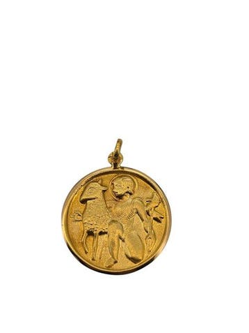 Hanger - 19.2 kt. Geel goud, Religieus medaillon - Johannes