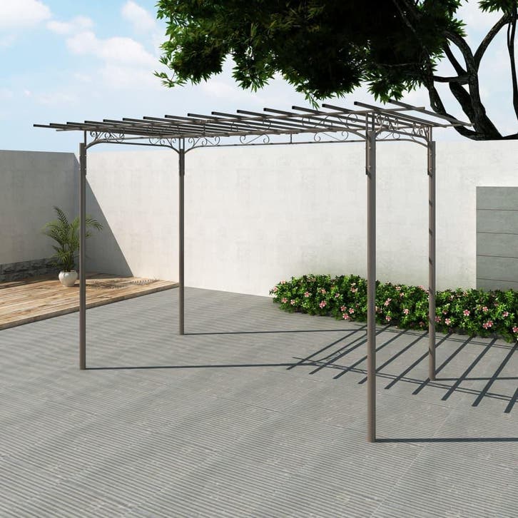 vidaXL Stalen rozenboog 215 cm, Jardin & Terrasse, Poteaux, Poutres & Planches, Envoi