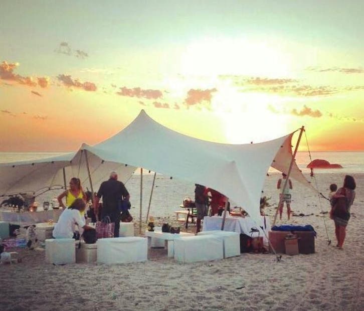 Ambisphere | AmbiStretch 10,5x10,5m | 110m² WIT, Tuin en Terras, Partytenten, Partytent, Nieuw