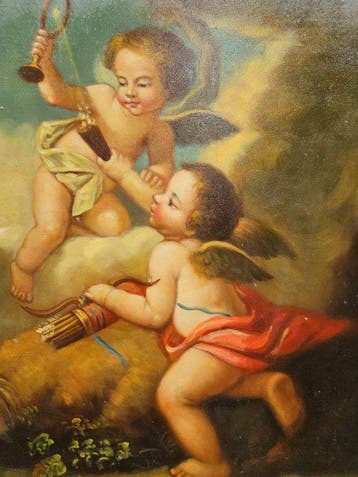 T. Akerman (XX), after Étienne Jeaurat (1699-1789) - Puttini, Antiek en Kunst