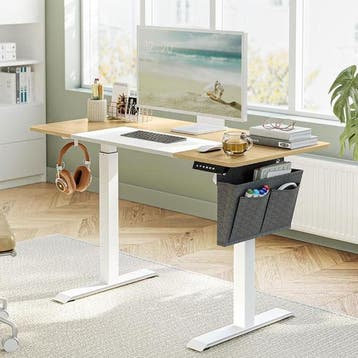 2dekans | Songmics Elektrisch Verstelbaar Bureau - 120 x 60, Huis en Inrichting, Bureaus, Ophalen of Verzenden, Nieuw