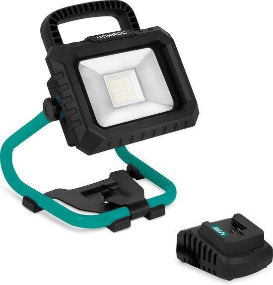 2dekans | VONROC Accu Bouwlamp 20V - LED - 20W – 2 standen:, Doe-het-zelf en Bouw, Gereedschap | Overige machines, Ophalen of Verzenden