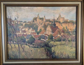 Roger-Lucien Candes (1907-1972) - Village français dominé