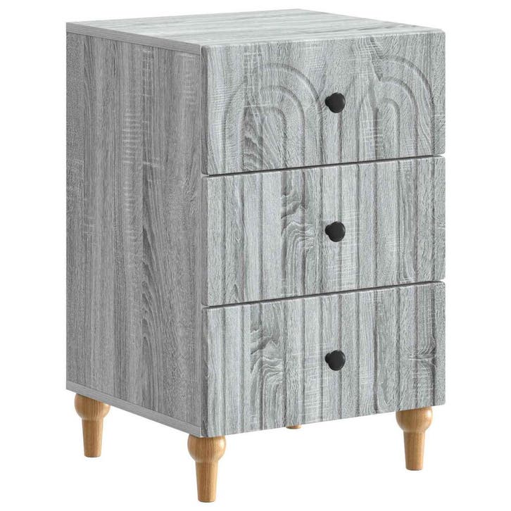 vidaXL Nachtkastje met lade Grijs sonoma 43x 41 x 66,5 cm, Maison & Meubles, Chambre à coucher | Tables de chevet, Envoi