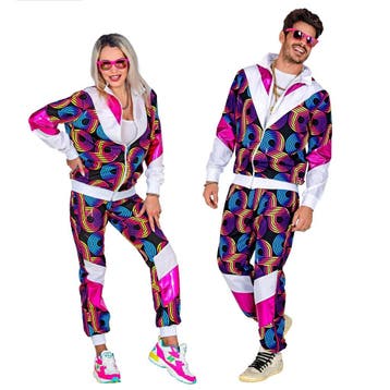 Neon 80S Trainingspak Fout Disco, Verzenden, Nieuw