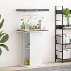 vidaXL Aquariumstandaard 60,5x36x72,5 cm bewerkt hout wit, Verzenden
