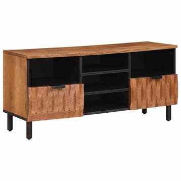 vidaXL TV Kast met lade Acacia Bruine Afwerking 100 x 33 x, Verzenden, Nieuw