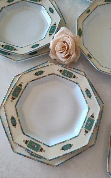Limoges - Service de table pour 6 (21) - Porcelaine -