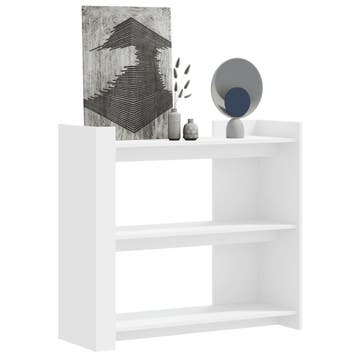 vidaXL Wandtafel 100x35x90 cm bewerkt hout wit, Verzenden, Nieuw