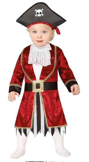 Piraten Kostuum Baby Rood, Kinderen en Baby's, Carnavalskleding en Verkleedspullen, Verzenden, Nieuw