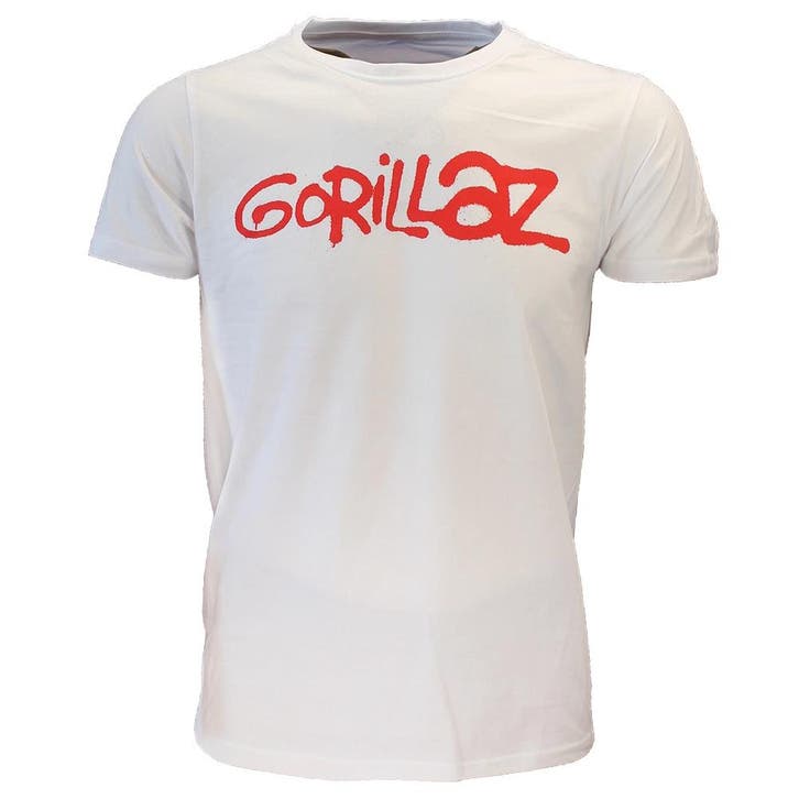 Gorillaz White Tee Logo T-Shirt - Officiële Merchandise, Kleding | Heren, T-shirts