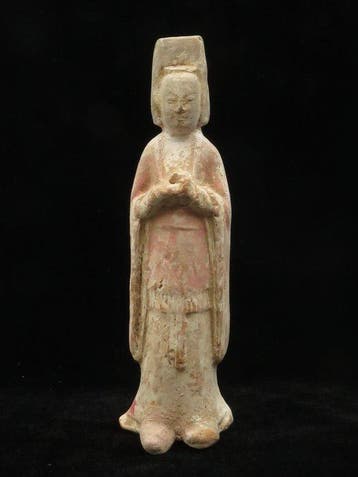 Oud Chinees, Tang-dynastie Terracotta Figuur/Aanbieder (1x)