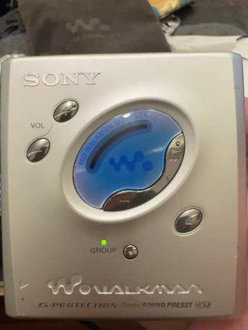 Sony - MZ-E505 Draagbare minidisc-speler, Audio, Tv en Foto, Nieuw