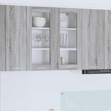 vidaXL Hangkast Grijs Sonoma 80 x 31 x 80 cm Bewerkt hout, Verzenden