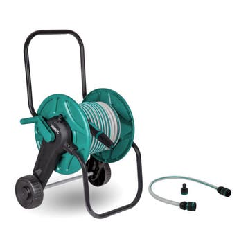 Slangenwagen met 20m tuinslang | Incl. spuitstuk en, Verzenden, Nieuw