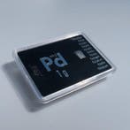 1 gram - Palladium - Valcambi, Switzerland - Met certificaat
