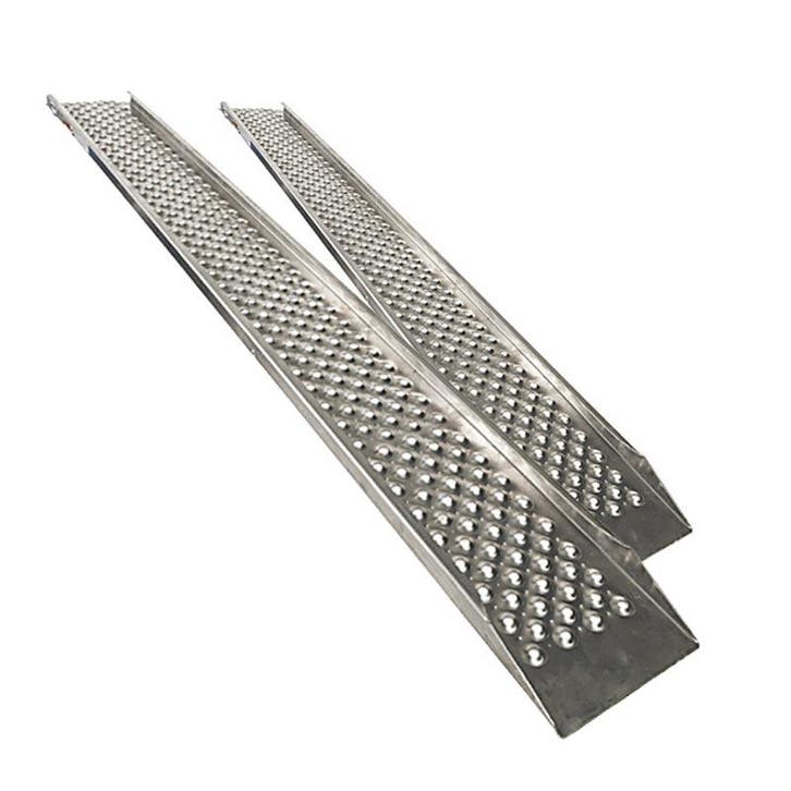 Datona Aluminium oprijplaat met opstaande rand - 200 cm - 2, Auto diversen, Auto-accessoires, Ophalen of Verzenden