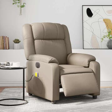 vidaXL Massagestoel verstelbaar elektrisch kunstleer, Huis en Inrichting, Fauteuils, Verzenden, Nieuw