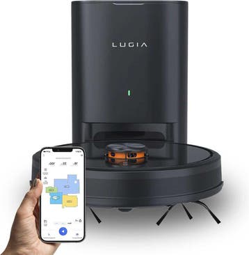 Lugia G7 Robotstofzuiger met Dweilfunctie en leegstation, Verzenden, Zo goed als nieuw