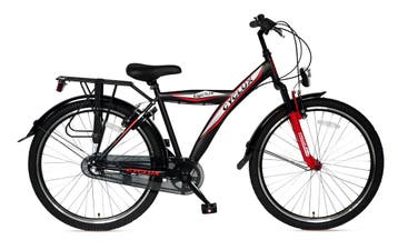 Cyclux Astro Jongensfiets 24 Inch – Mat Zwartrood Shimano, Ophalen of Verzenden, Nieuw