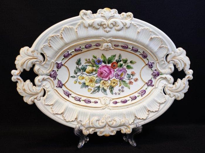 Meissen - Schotel - ovale Prunkschale, Antiquités & Art, Antiquités | Verre & Cristal