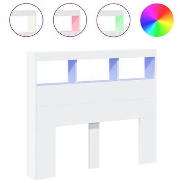 Hoofdbord LED 120cm | Tweede kansje | OP = OP, Huis en Inrichting, Verzenden, Wit, Zo goed als nieuw, 120 cm