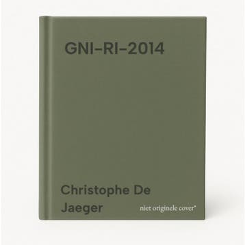 GNI-RI-2014 9789491775291 Christophe De Jaeger, Verzenden, Zo goed als nieuw, Christophe De Jaeger