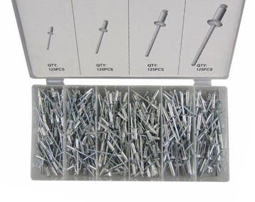Blindklinknagel assortiment 500 delig, Verzenden, Nieuw