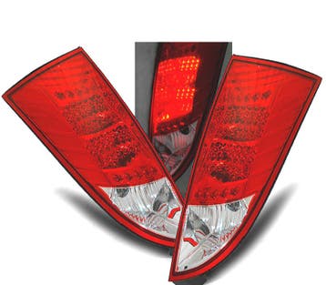 FEUX ARRIÈRE POUR FORD FOCUS MK1 98-04 LED ROUGE, Verzenden