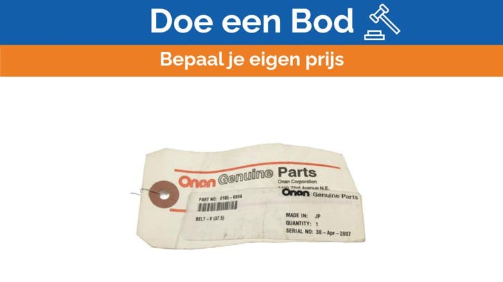 Bieden: Onan 0185-6934 Engine V-Belt 9.5 x 950La, Sports nautiques & Bateaux, Accessoires navigation, Enlèvement ou Envoi
