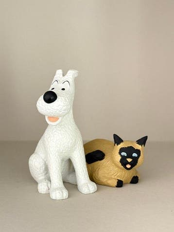 Statuette Moulinsart 45947 - Beeldje - Milou et le chat d, Boeken, Nieuw