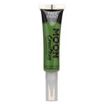 Moon Creations Face Paint with Brush Applicator Green 15ml, Verzenden, Nieuw