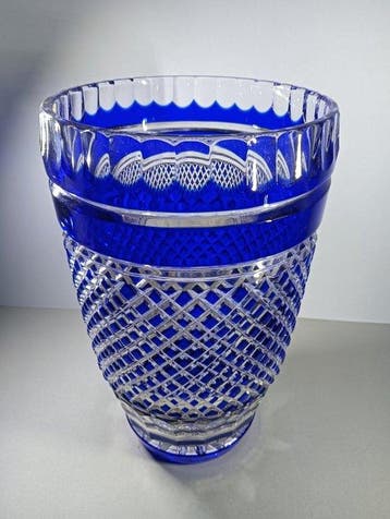 Bohemia Crystal - Vase - Cristal - Diamant à coupe profonde