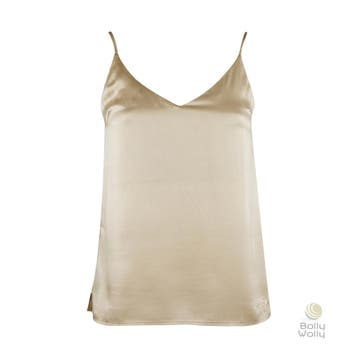 Frogbox • beige zijden top • 36, Kleding | Dames, Princess goes Hollywood, Verzenden, Beige, Nieuw