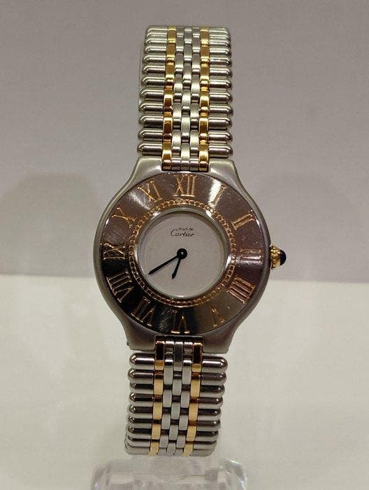 Cartier - Must de Cartier 21 - 9010 - Dames - 1989, Handtassen en Accessoires, Horloges | Heren
