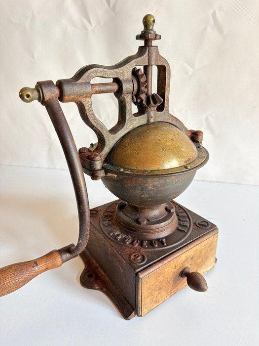 PEUGEOT - Koffiemolen - Hout, Metaal, Messing, Antiek en Kunst, Antiek | Keukengerei