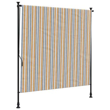 Rolgordijn geel/wit | 71% korting | Retour deal, Tuin en Terras, Verzenden, 150 tot 300 cm, Screen, Minder dan 250 cm