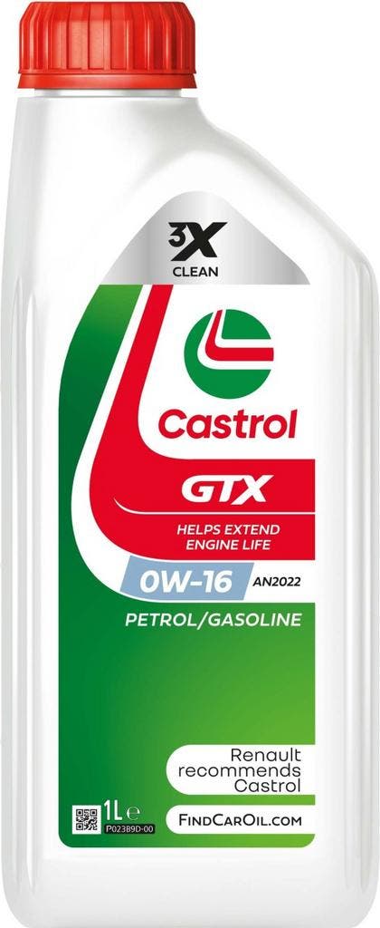 Castrol GTX 0W16 AN2022 1 Liter, Auto diversen, Onderhoudsmiddelen, Ophalen of Verzenden